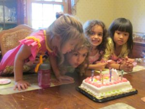 Getting by with a little help from her friends. Happy 6th Birthday to my Eva Noelle!